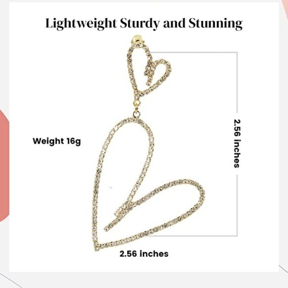 Wife Valentines Day Gifts - Fashionable Statement Earrings for Women & Girls - Picture 3 of 3